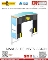 Anden y Accesorios, Manual de instalación Shelter Flexible, Puertas y Portones Automaticos S.A. de C.V.